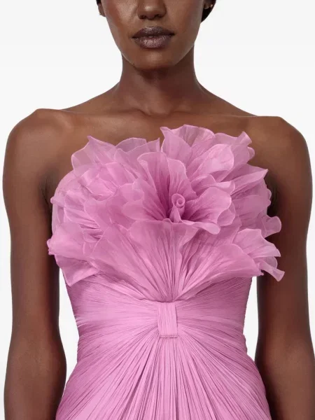 Rochie maxi Iris Serban de costum roz