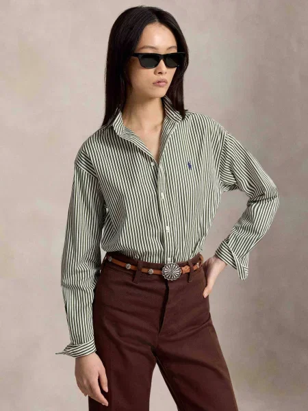POLO RALPH LAUREN Cămașă | Relaxed fit verde