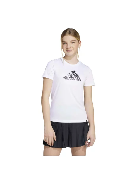 T-Shirt Adidas Sport Jg Animal T Dzieci biała