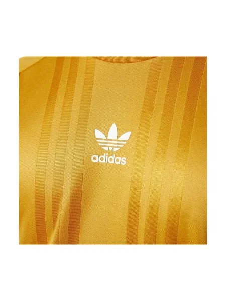 Prugasta jacquard majica Adidas žuta