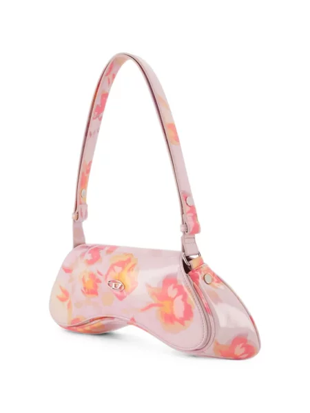 Geantă Diesel cu model floral cu imagine roz