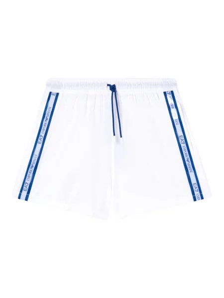 Kąpielówki Emporio Armani z logo białe