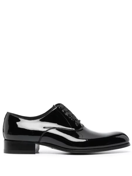Oxford Tom Ford din piele de lac negru