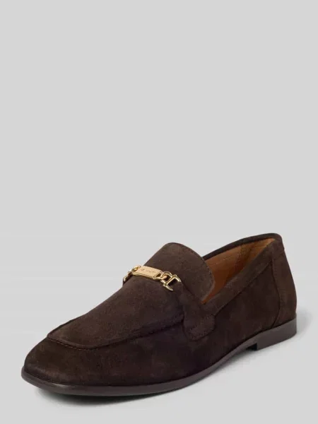 Loafersy Gant skórzane brązowe