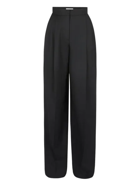Pantaloni Nina Ricci de lână plisate negru