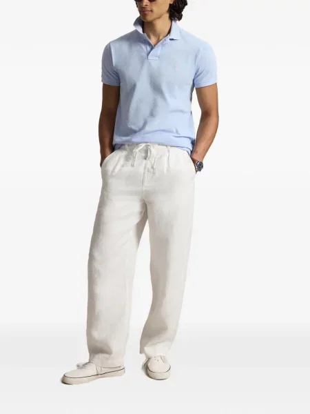 Șosete Polo Ralph Lauren cu model herringbone cu broderie plasă albastru