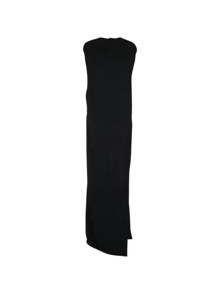 Rochie maxi Tom Ford de mătase fără mâneci negru