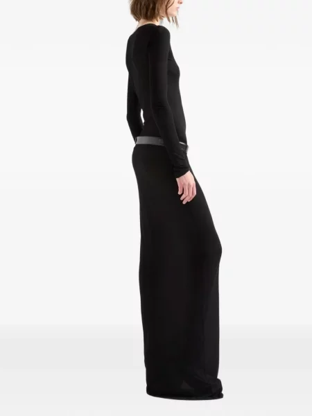 Lung rochie maxi 7 For All Mankind negru