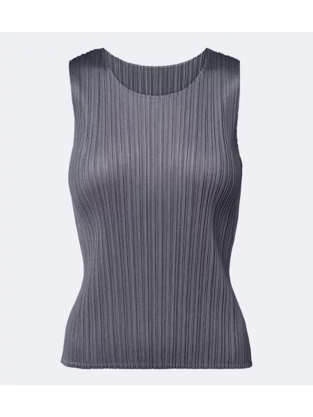 Top Pleats Please Issey Miyake gri