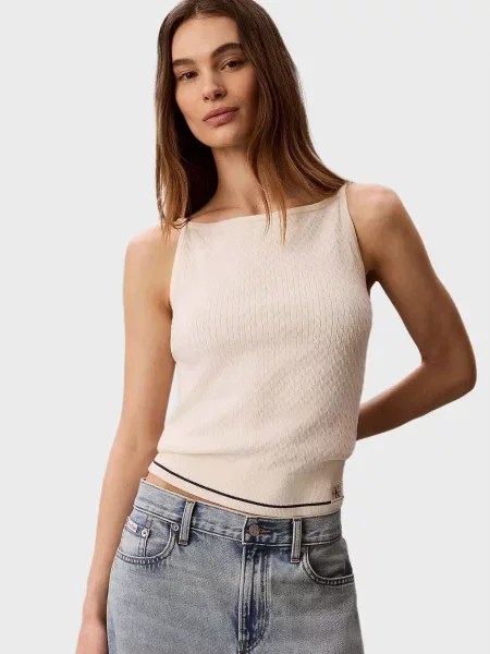Топ Calvin Klein Jeans білий