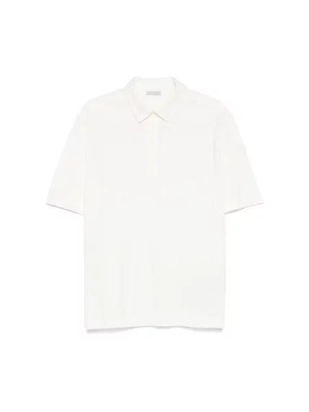 Koszulka polo Moncler z logo biała