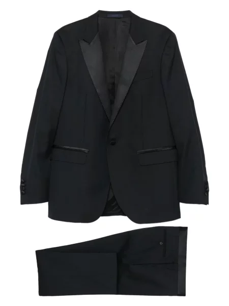 Saténový oblekový oblek Lanvin modrý