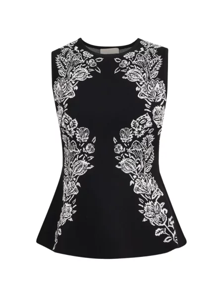 Top Ulla Johnson din jacard negru