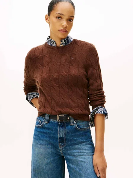 Tommy Hilfiger De lână pulover maro