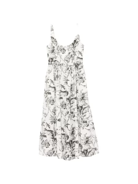 Rochie Needle & Thread din jacard alb