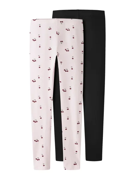 NAME IT Leggings NKFVivian roz / roșu burgundy negru
