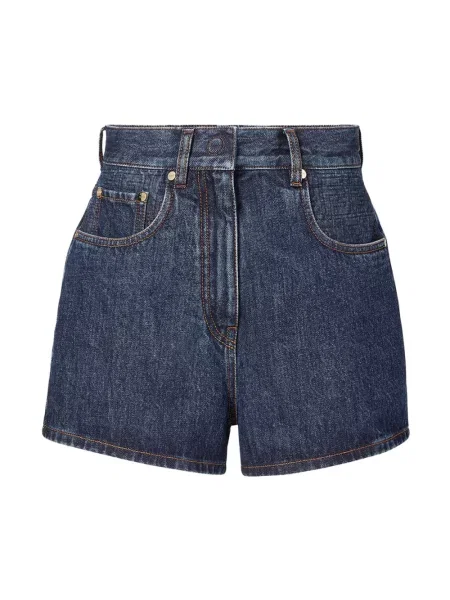 Szorty Fendi dzwony niebieskie