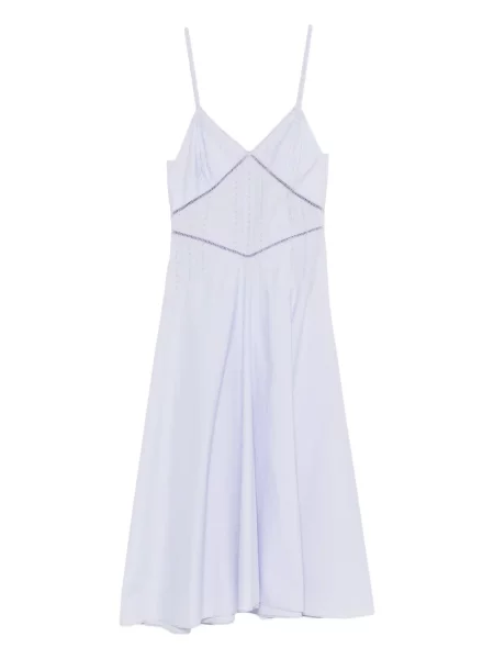 Rochie Forte_forte cu decolteu în V alb