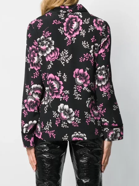 Cămașă Mcq Swallow cu model floral cu imagine negru