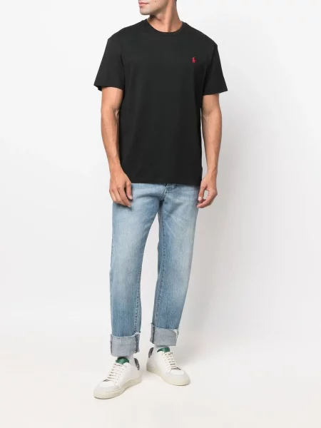 Siuvinėta polo marškinėliai Polo Ralph Lauren mėlyna