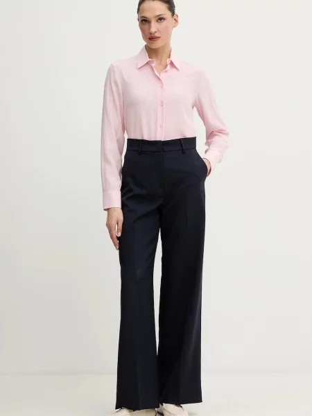 Weekend Max Mara cămașă de mătase CURVONE roz