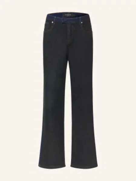 Don't Waste Culture Jeansy Coated Vela O Luźnym Kroju schwarz czarne