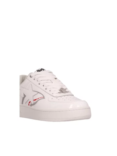 Sneakersy A Bathing Ape® skórzane białe