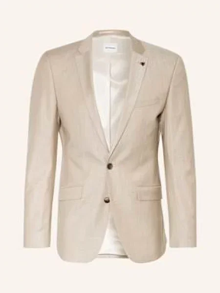 Roy Robson Marynarka Garniturowa Extra Slim Fit beige beżowa