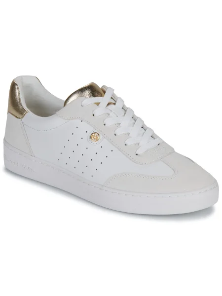 Pantofi Michael Michael Kors cu șireturi din piele alb
