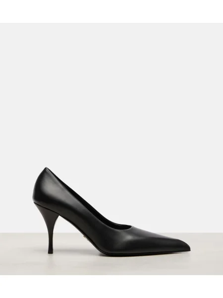 Pantofi cu toc Prada din piele negru