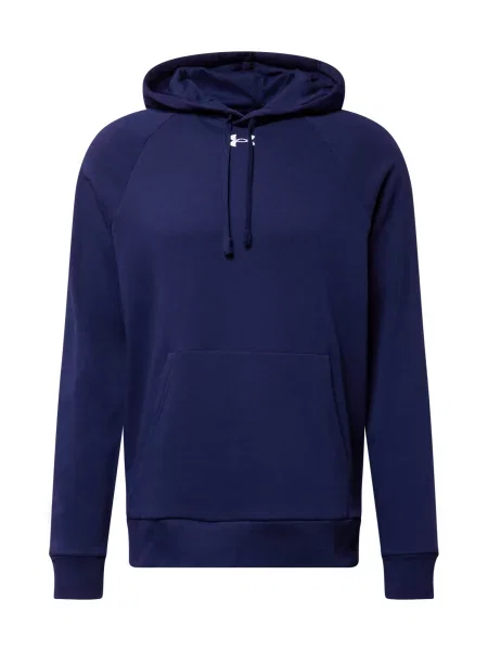 UNDER ARMOUR Hanorac sport Rival închis / alb albastru