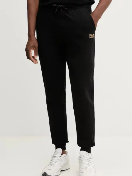 Спортивні штани Karl Lagerfeld однотонні золотий