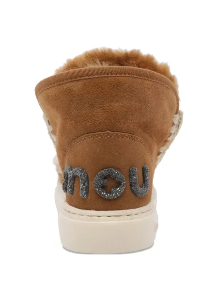 Cizme scurte Mou din piele de căprioară slip-on maro