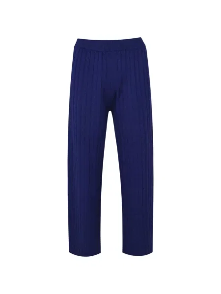 Pantaloni Izaak Azanei tricotate albastru