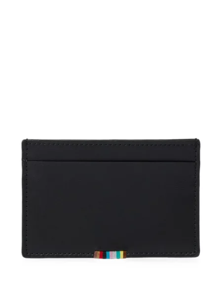 Portofel Paul Smith din piele cu dungi negru