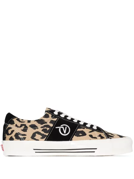 Sneakerși Vans cu imagine cu model leopard maro