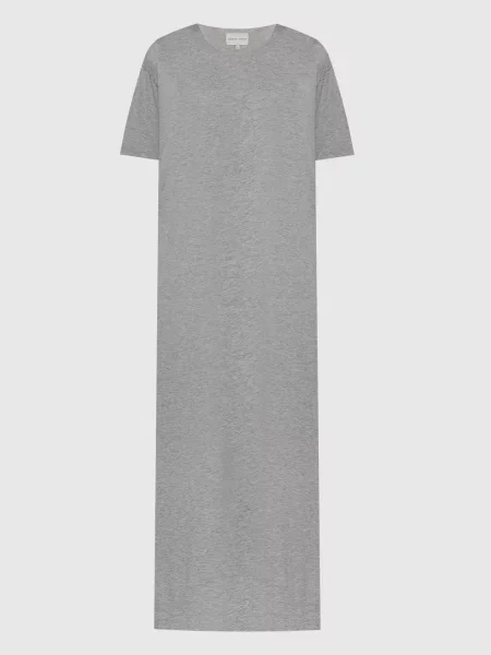 Меланжева сукня міді SARUE з вишивкою логотипа Lou Lou Studio сіра