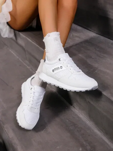 Sneakerși Resti alb