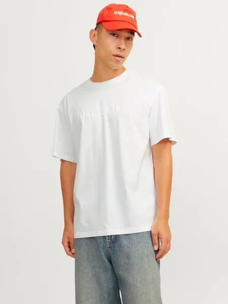 JACK & JONES Tricou JWHFREDERIKSBERG' alb