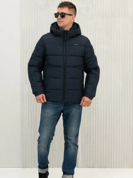 Пуховик City Fashion Classic синій