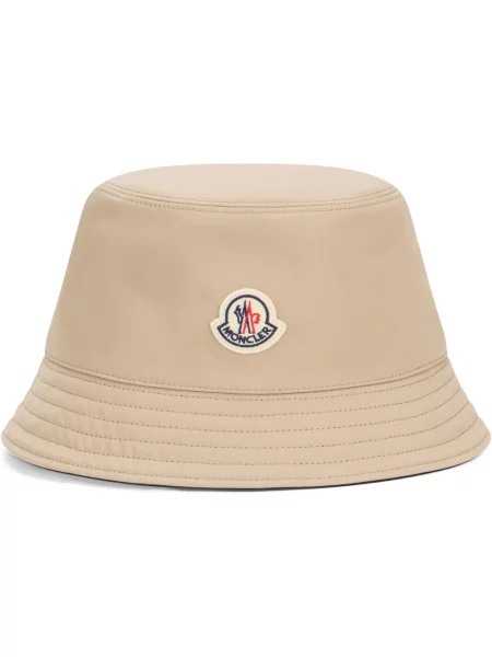 Czapka Moncler dwustronna beżowa