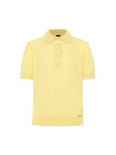 Sweter Kiton z kaszmiru żółty