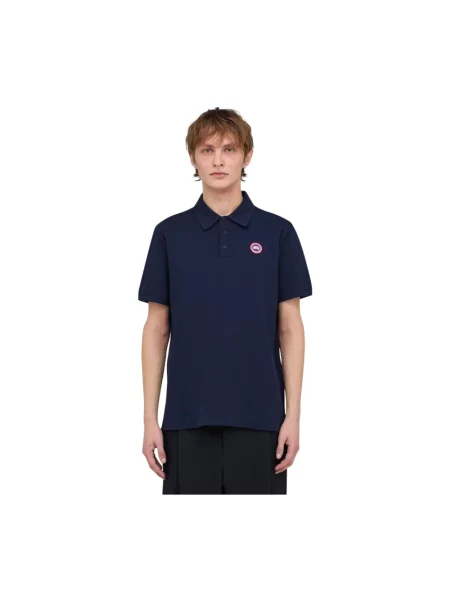 Koszulka polo Canada Goose niebieska