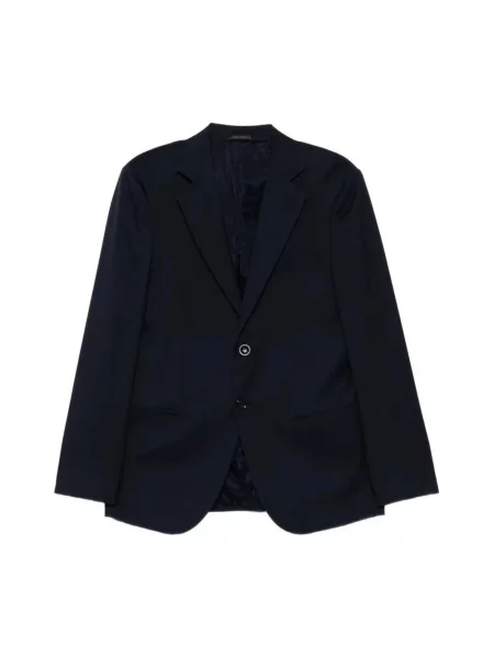 Marynarka Giorgio Armani wełniana niebieska