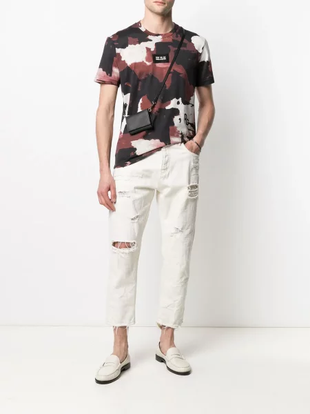 Raštuotas kamufliažinis marškinėliai Dolce & Gabbana