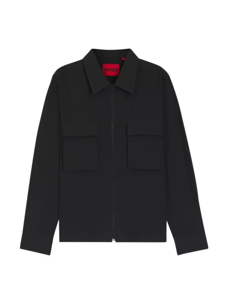 Hugo Kurtki Mężczyzna L Eselio Overshirt czarny