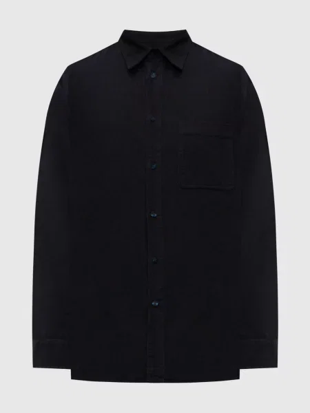 Сорочка з логотипом Trussardi синя
