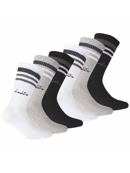 Diadora Sportzoknik szürke / fekete fehér
