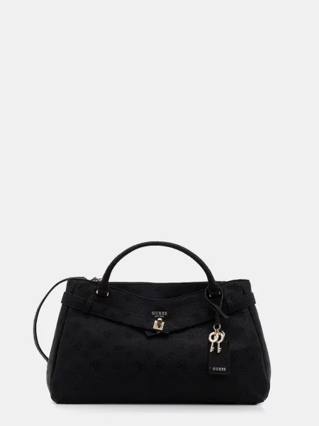 Guess geantă crossbody pentru femei cu imitație de piele ELLA negru