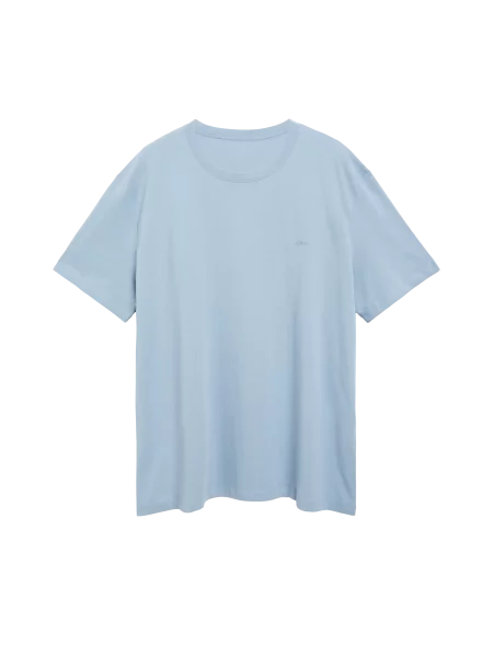 T-shirt z czystej bawełny niebieska